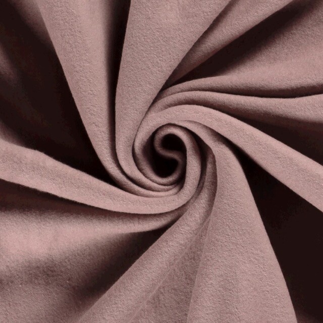 cotton fleece mauve