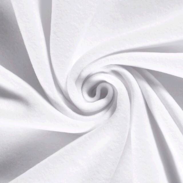 cotton fleece white