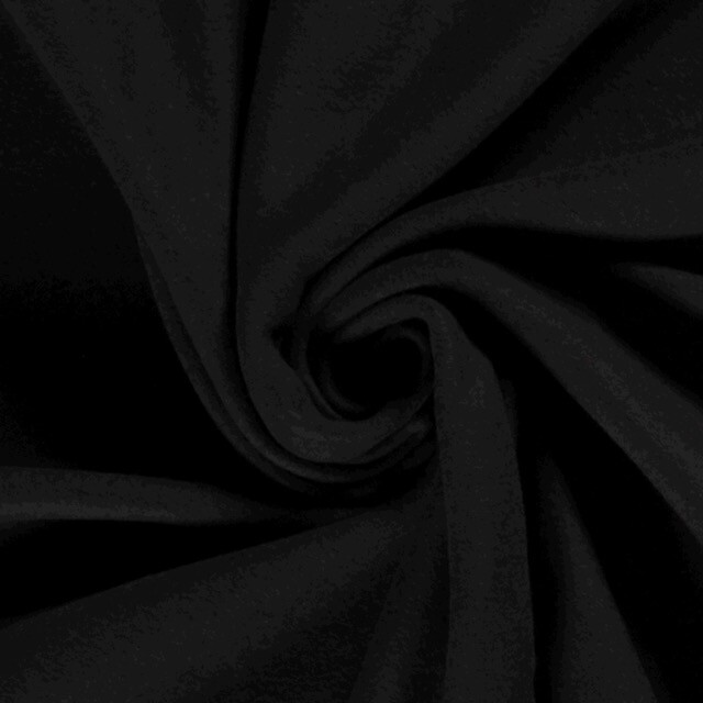 cotton fleece black