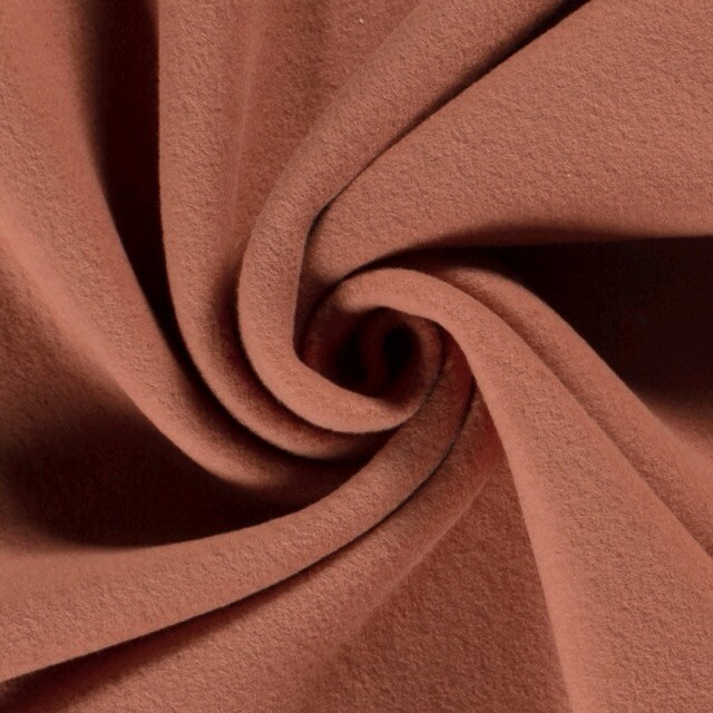 cotton fleece redwood