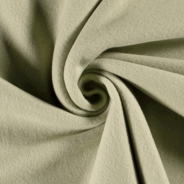 cotton fleece olive green