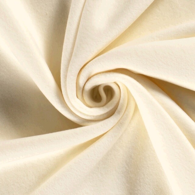 Cotton fleece ivory
