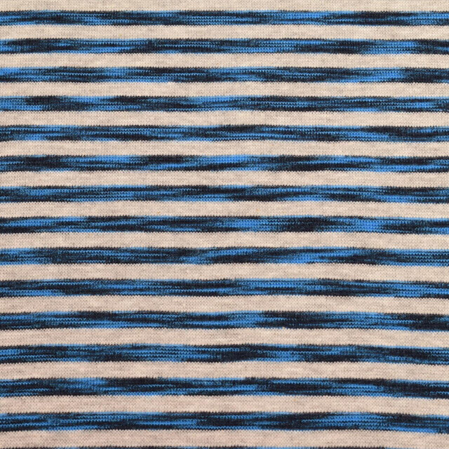 50x70 cm cuffs striped 5mm marl light grey/marl neon blue