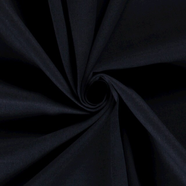 Viscose linen woven solid navy