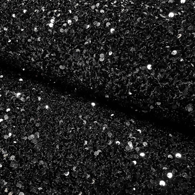 Sequins velvet black