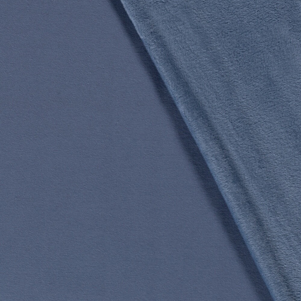 Alpenfleece uni stahlblau
