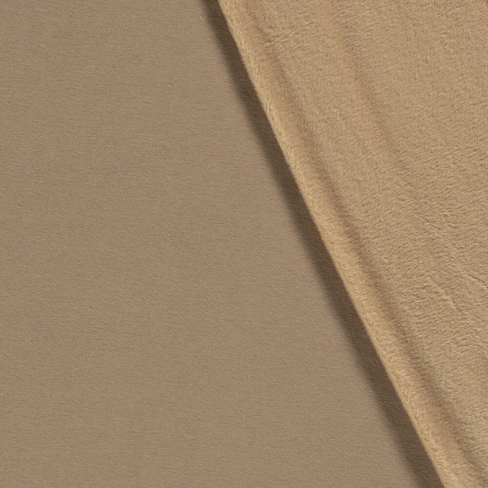 Alpenfleece uni hellbraun