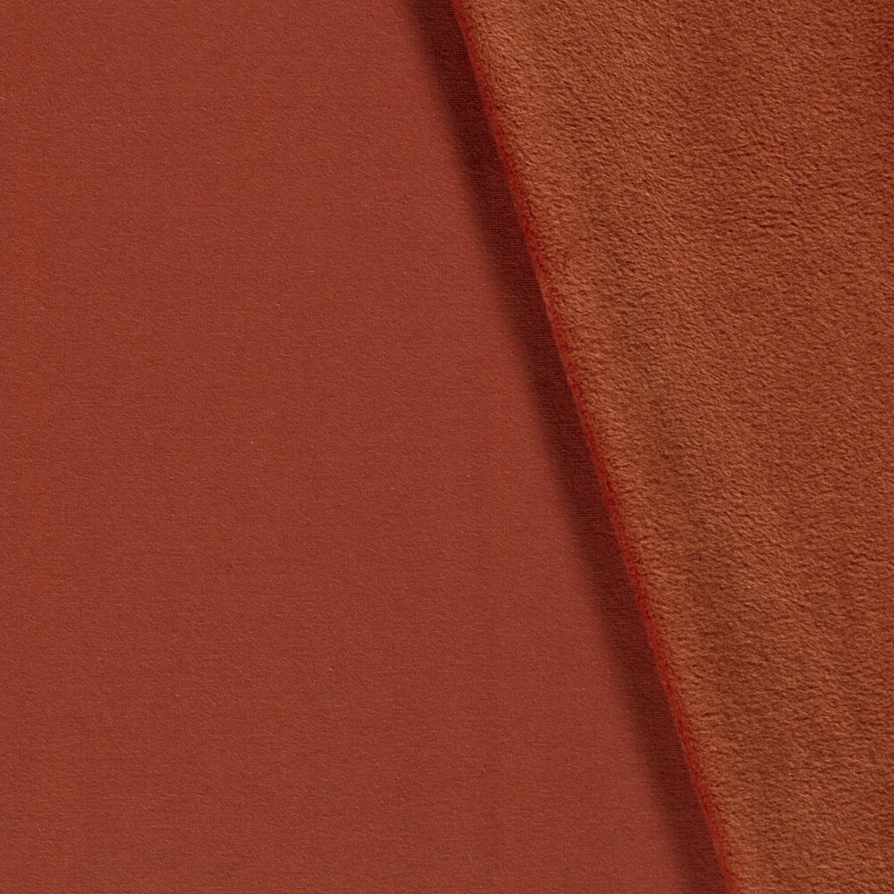 Alpenfleece uni rotbraun