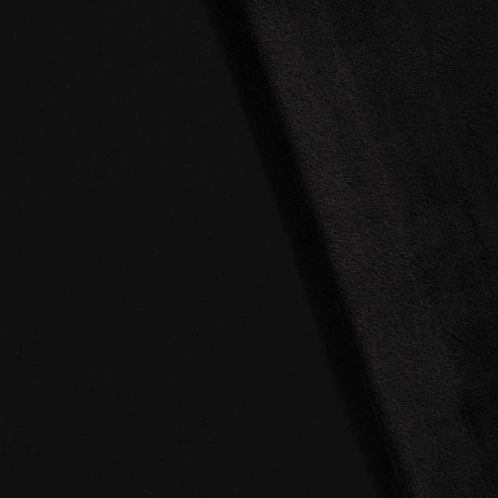 Alpenfleece uni schwarz