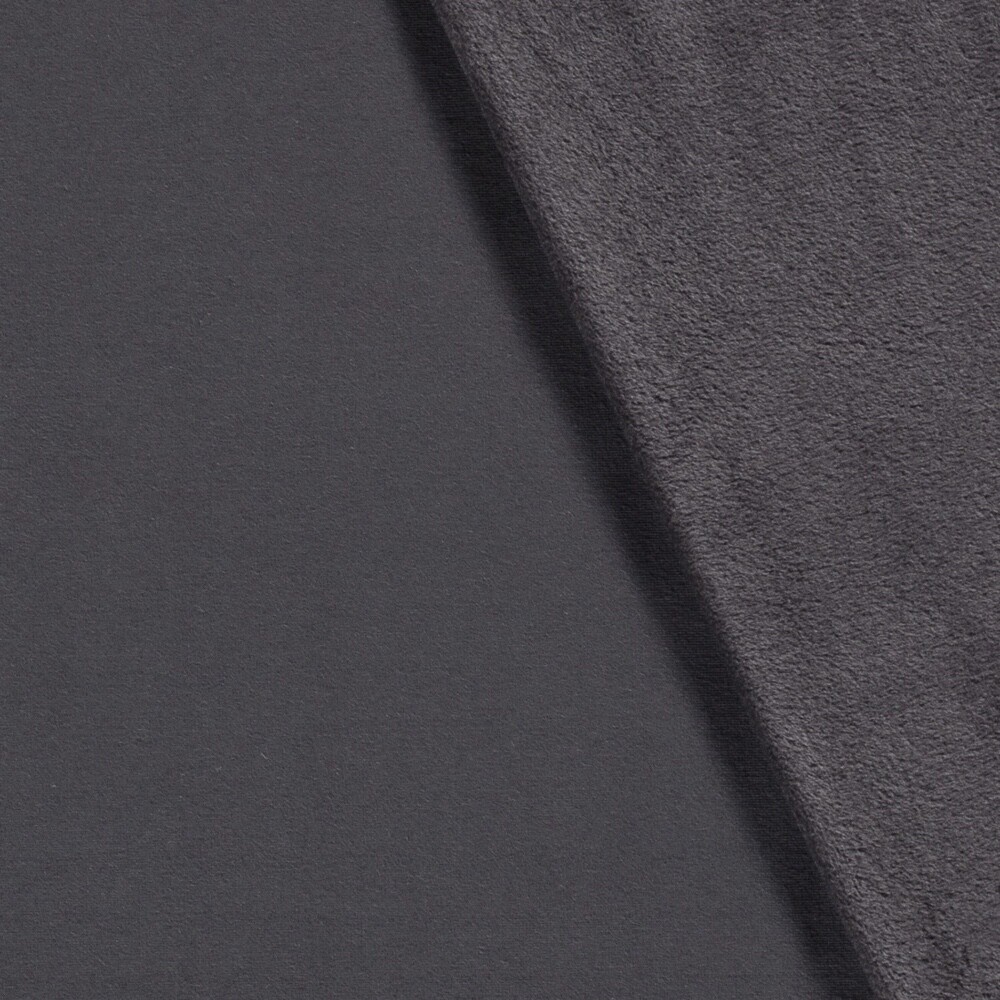 Alpenfleece solid dark grey