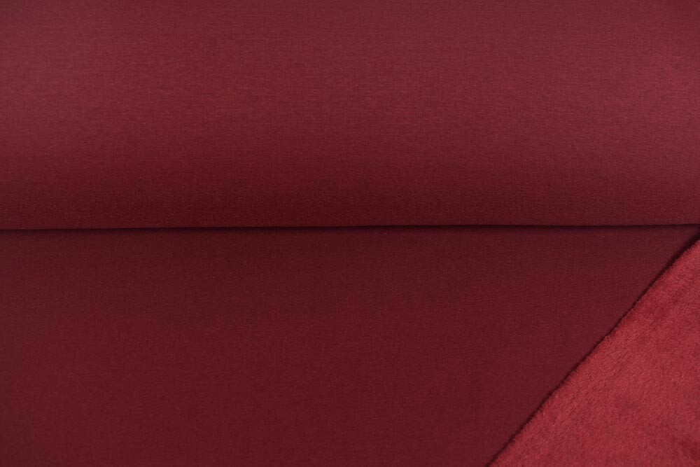 Alpenfleece Uni dunkelrot