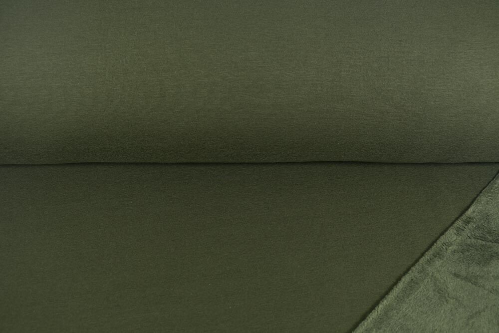 Alpenfleece Uni khaki grün