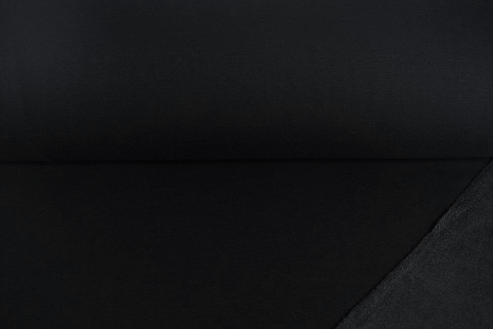 Alpenfleece Uni schwarz