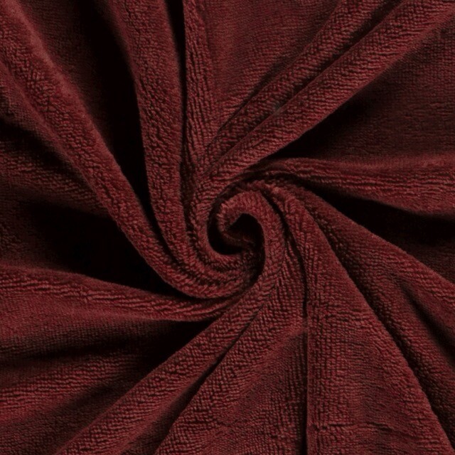 Bamboo towel fleece bordeaux