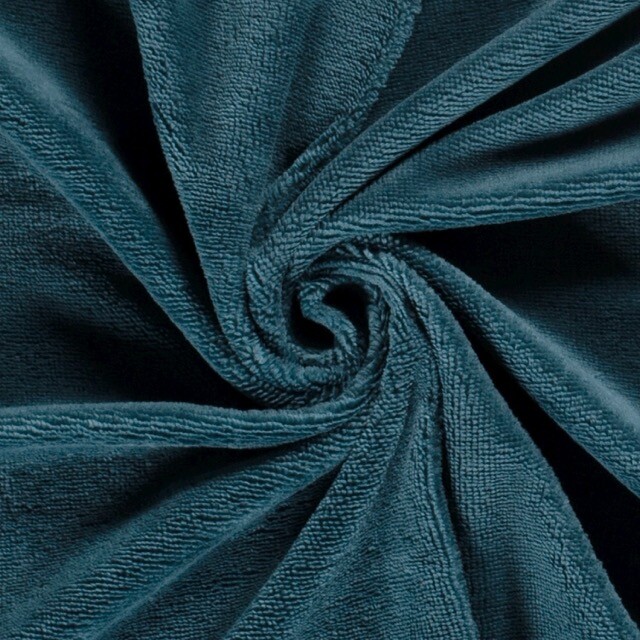 bamboo towel fleece petrol