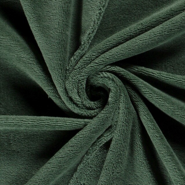 Bamboo towel fleece dark green