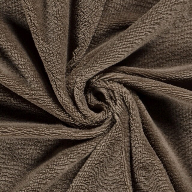 Bamboo towel fleece taupe brown