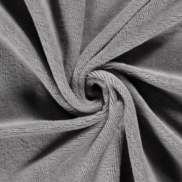 bamboo towel fleece grey