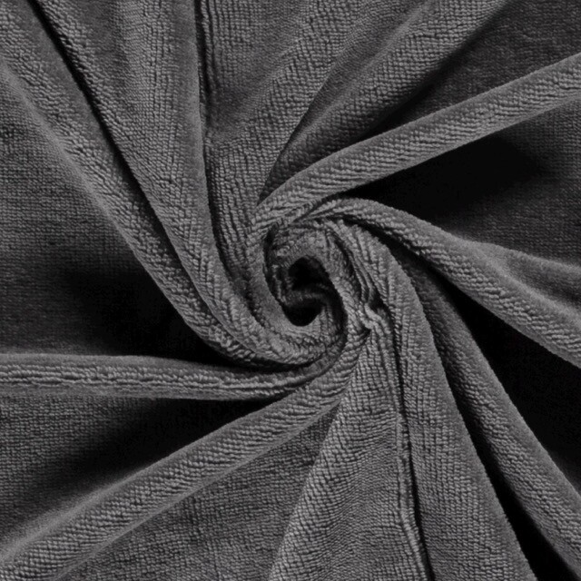 Bamboo towel fleece dark grey