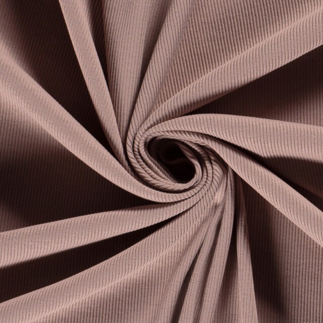Rib jersey solid light mauve