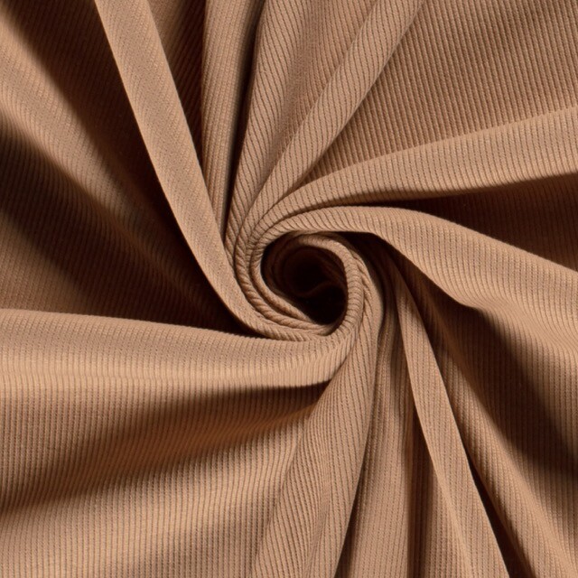 Rib jersey solid terra pink