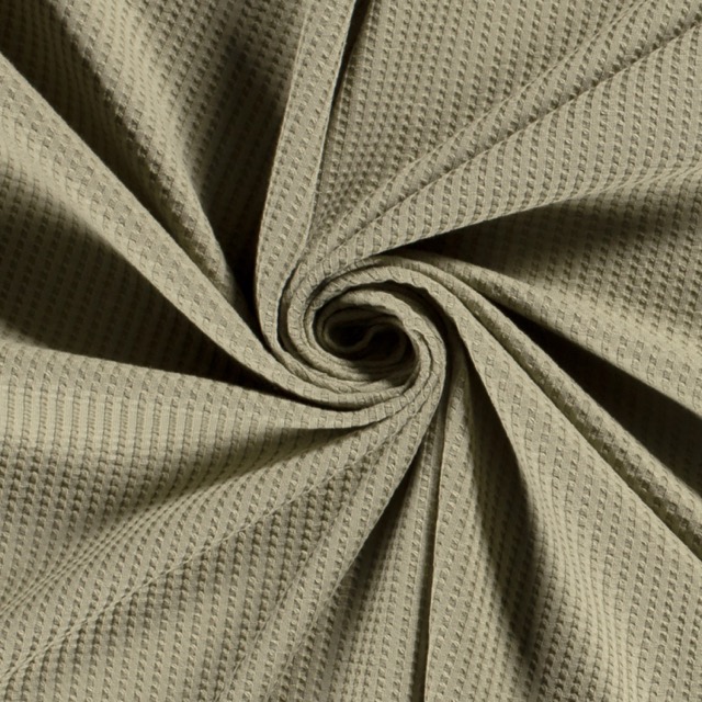 Wafflejersey solid olive green