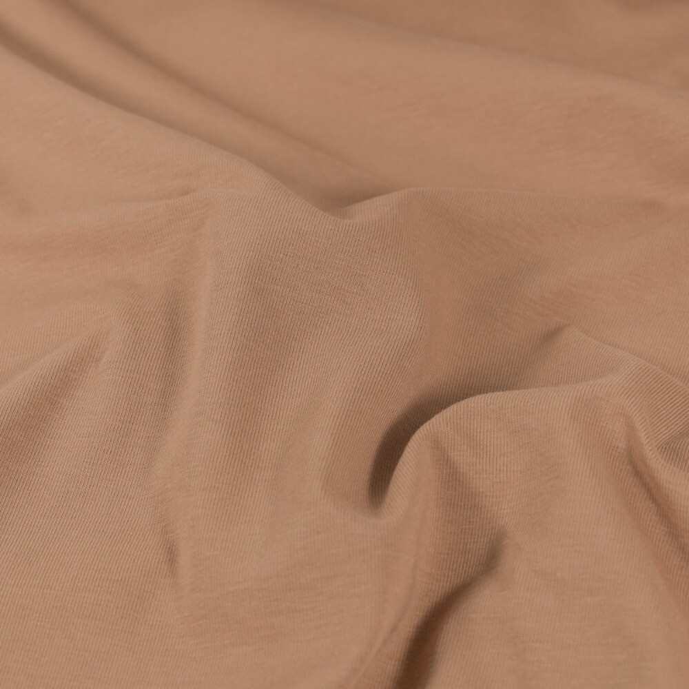 cotton jersey solid camel