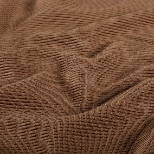 Ottoman rib jersey solid camel
