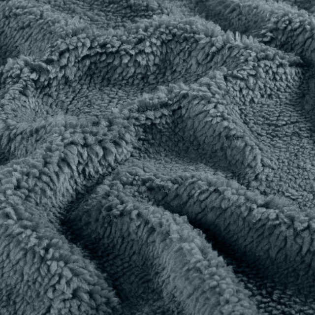 Sherpa fleece solid indigo