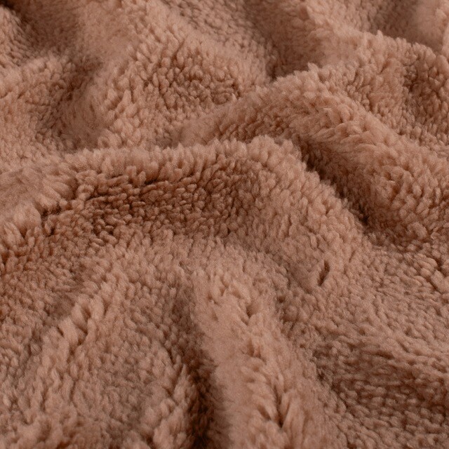 Sherpa fleece solid terra pink