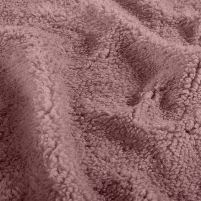 Sherpa fleece solid light mauve