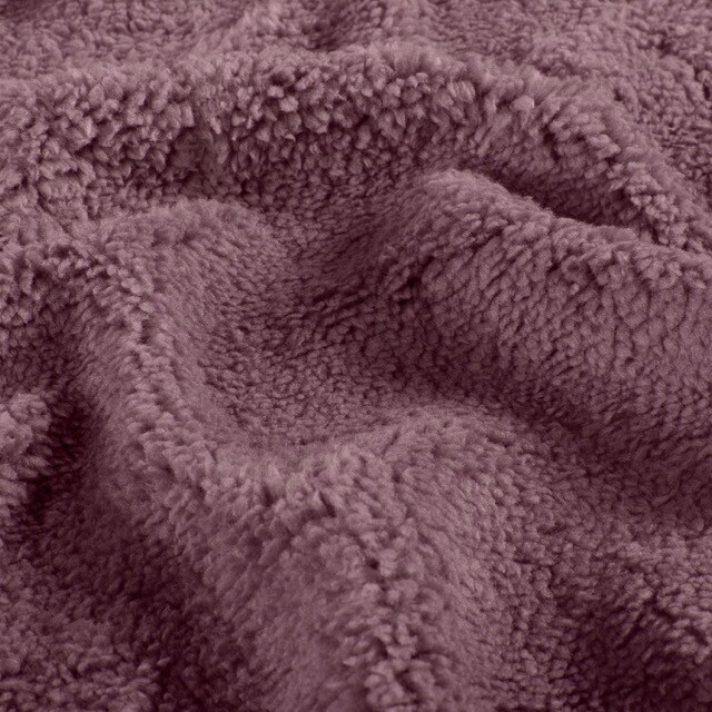 Sherpa fleece solid mauve