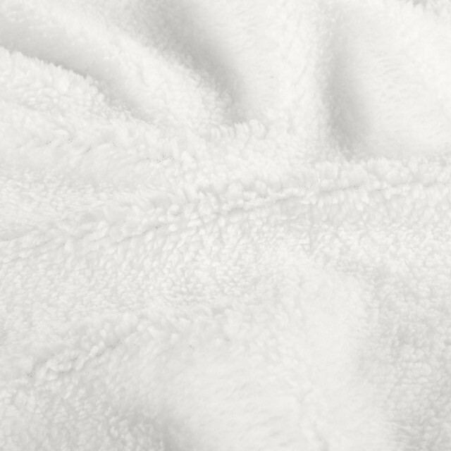 Sherpa fleece solid offwhite