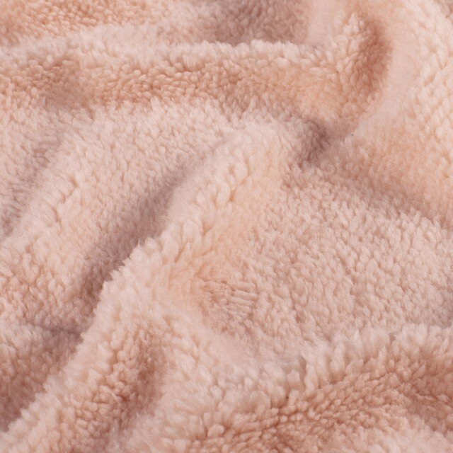 Sherpa fleece solid light pink