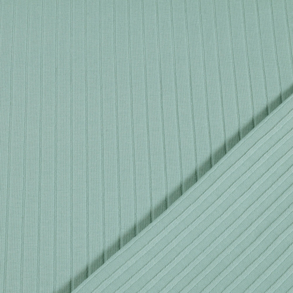 cotton jersey rib ice blue