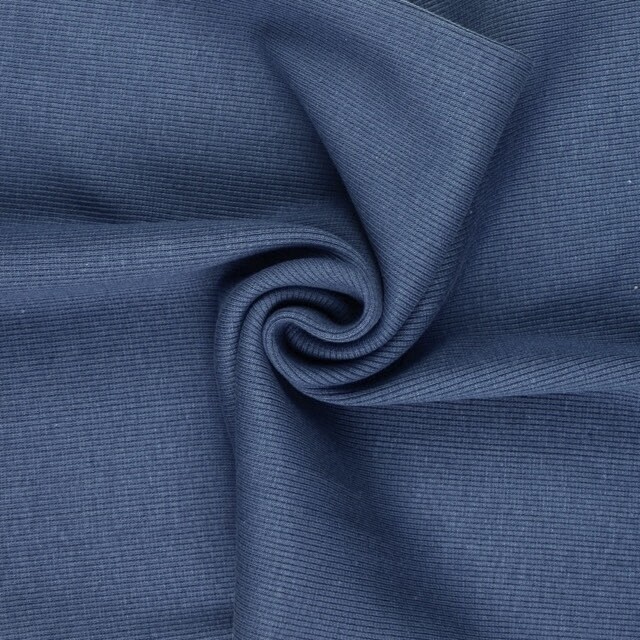 50x60cm cuffs ribbed 2x2 indigo