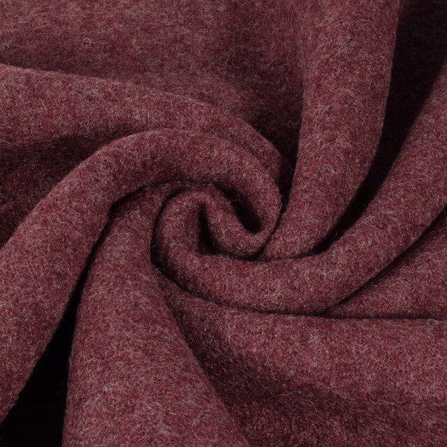 Wool felt melange bordeaux