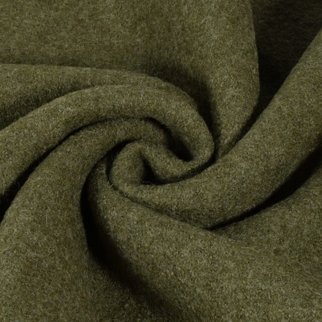 Wool felt melange olive green