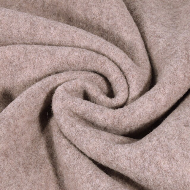 Wool felt melange beige