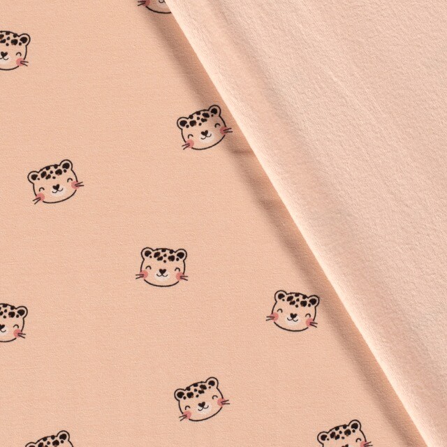 Alpenfleece leopard light pink