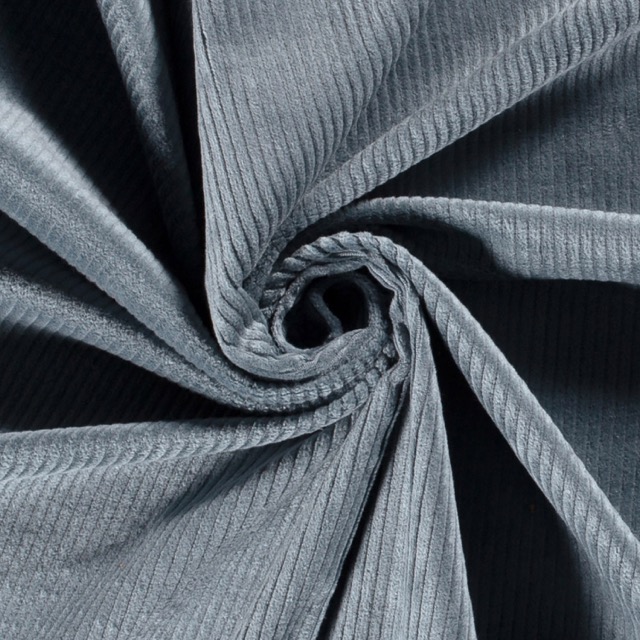 Corduroy stretch steel blue