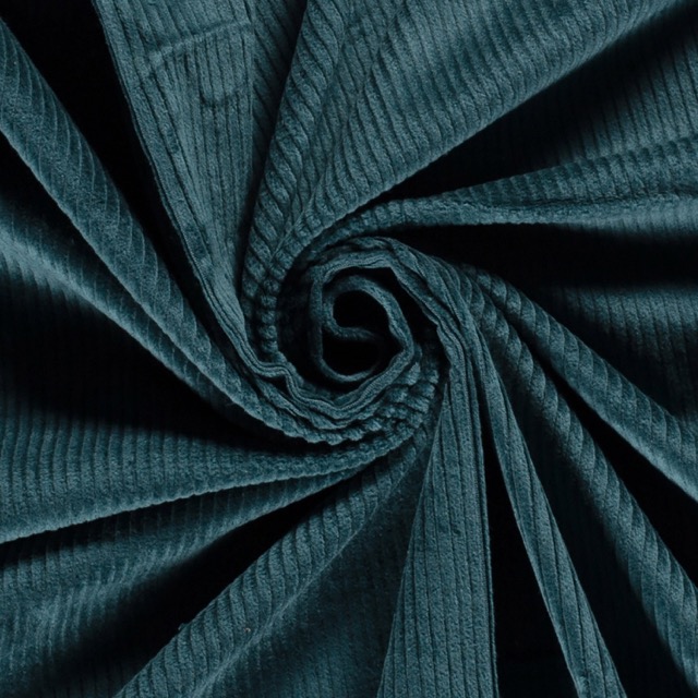 Corduroy stretch petrol