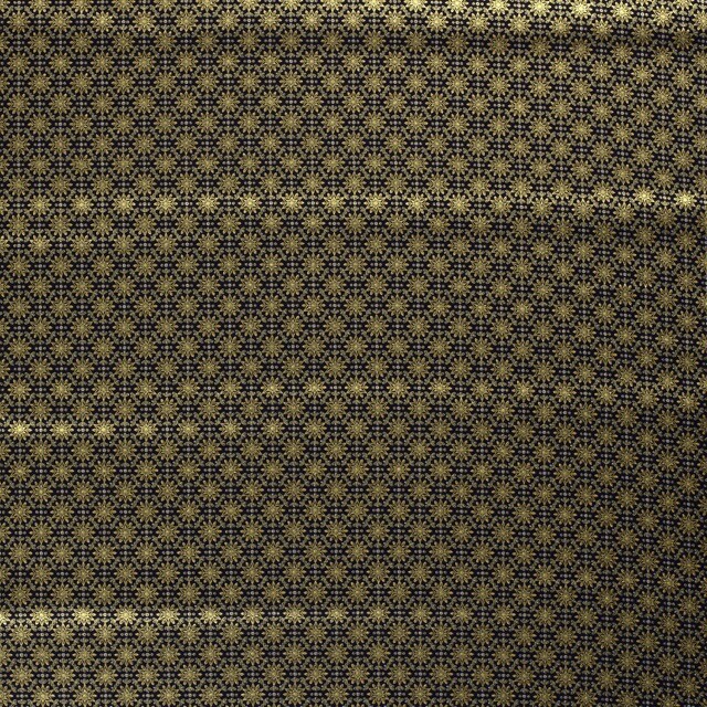 Cotton christmas stars navy/gold