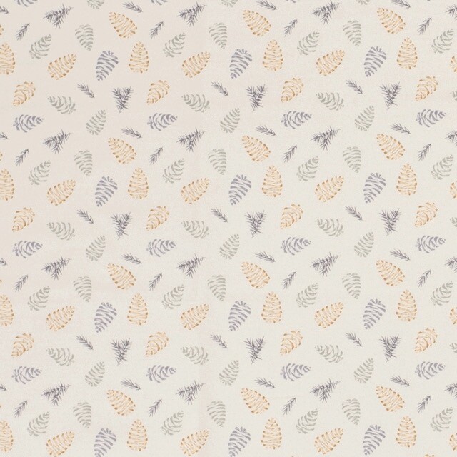 Cotton christmas pine cones beige/bronze