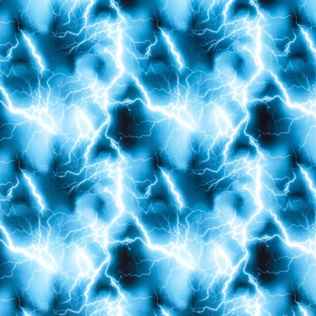 Polyester jersey lightning aqua