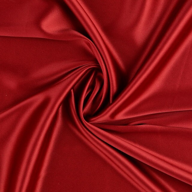 Satin fabric solid bordeaux