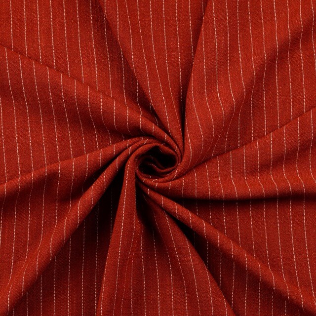Viscose linen slub stripes copper