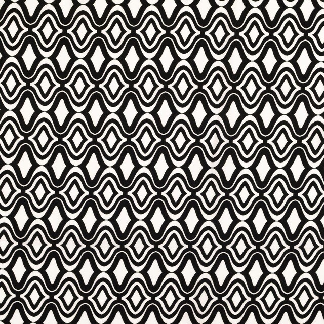 Viscose poplin abstract black