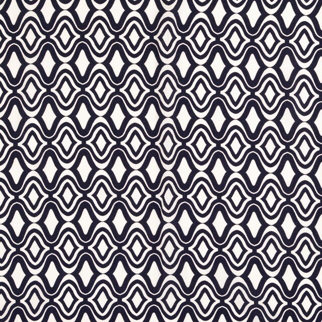 viscose poplin abstract navy