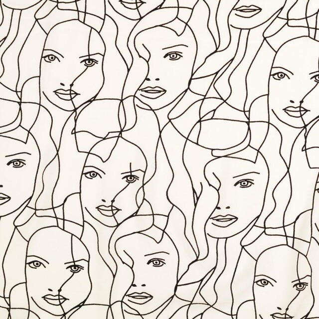viscose poplin fish people white